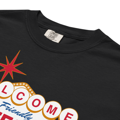 "What Happens in Buffalo" Premium Garment-Dyed Heavyweight T-Shirt
