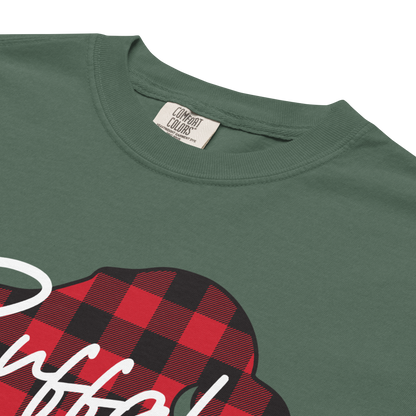 "Buffalo Plaid" Premium Garment-Dyed Heavyweight T-Shirt (multiple color options)