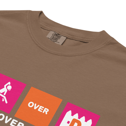 "Josh Runs Over Everyone" Premium Garment-Dyed Heavyweight T-Shirt (multiple color options)