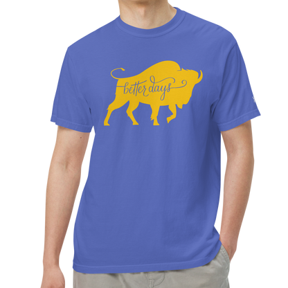Flo Blue (100% ringspun cotton)