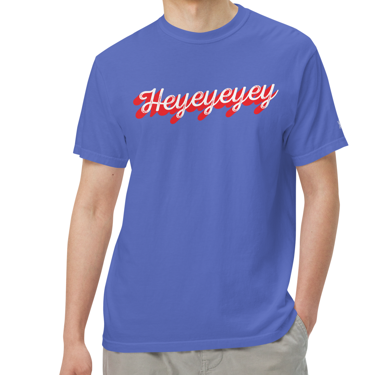 Flo Blue (100% ringspun cotton)