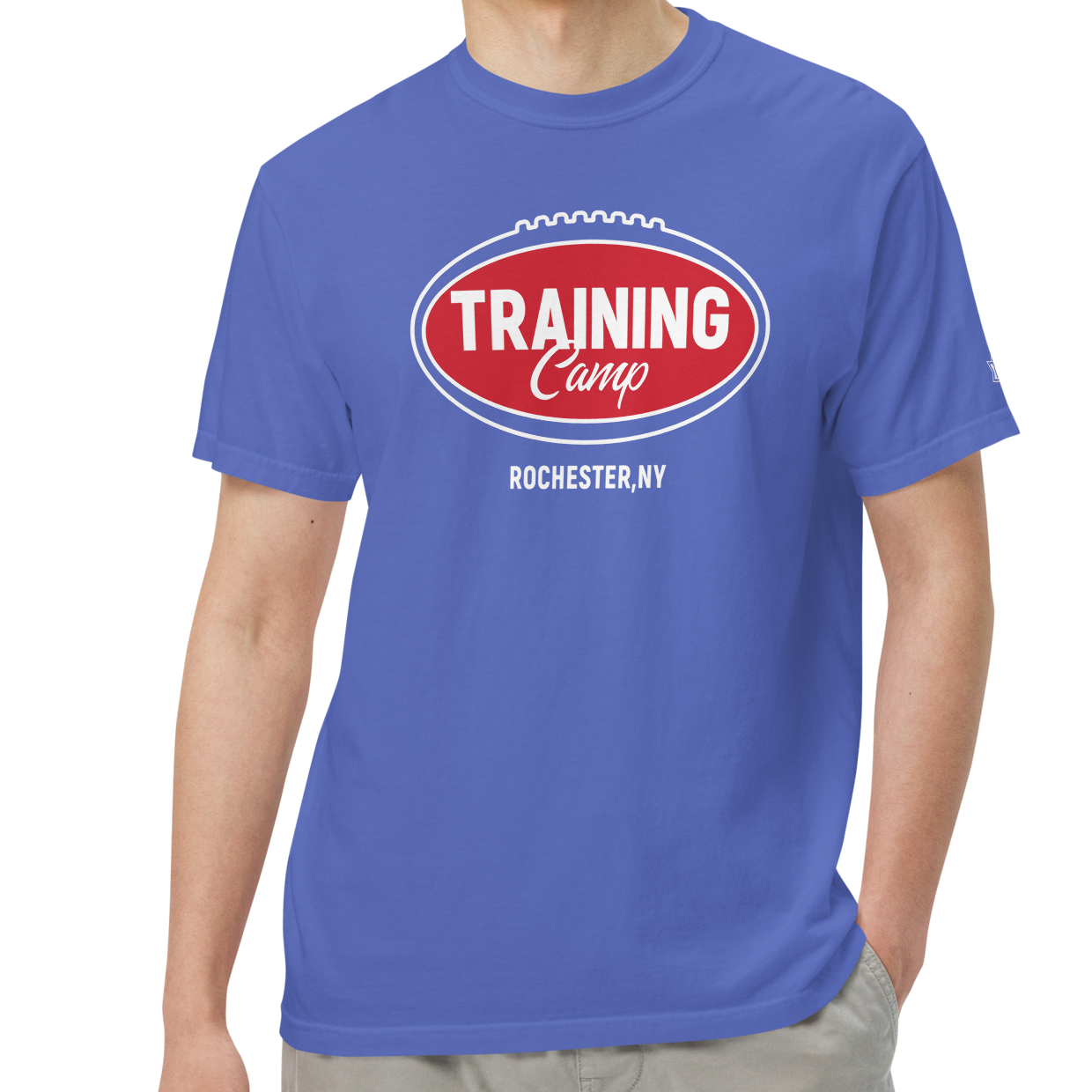 Flo Blue (100% ringspun cotton)
