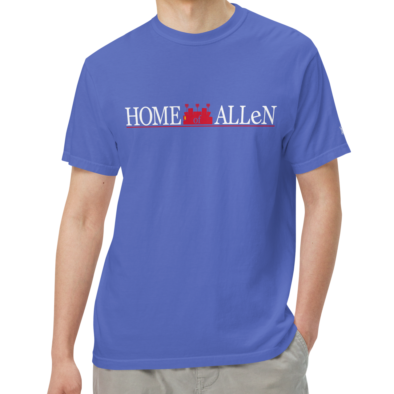 Flo Blue (100% ringspun cotton)