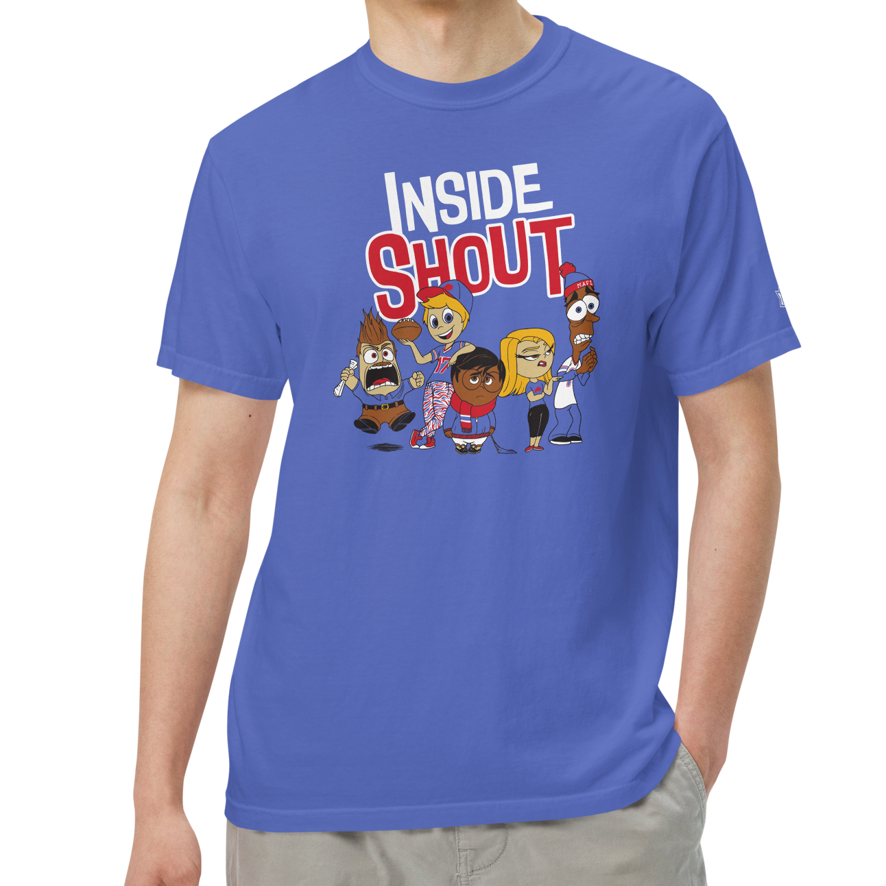 Flo Blue (100% ringspun cotton)