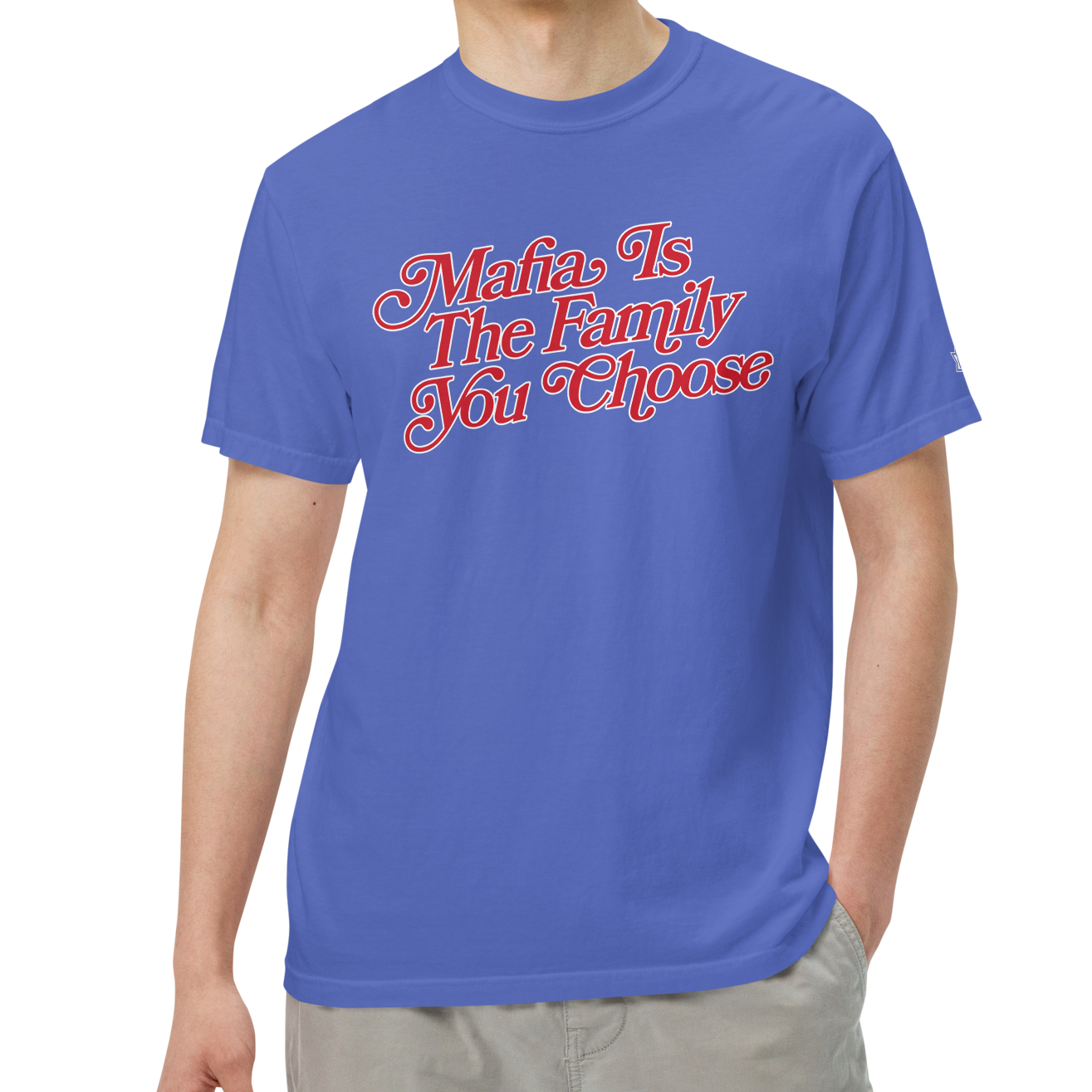 Flo Blue (100% ringspun cotton)