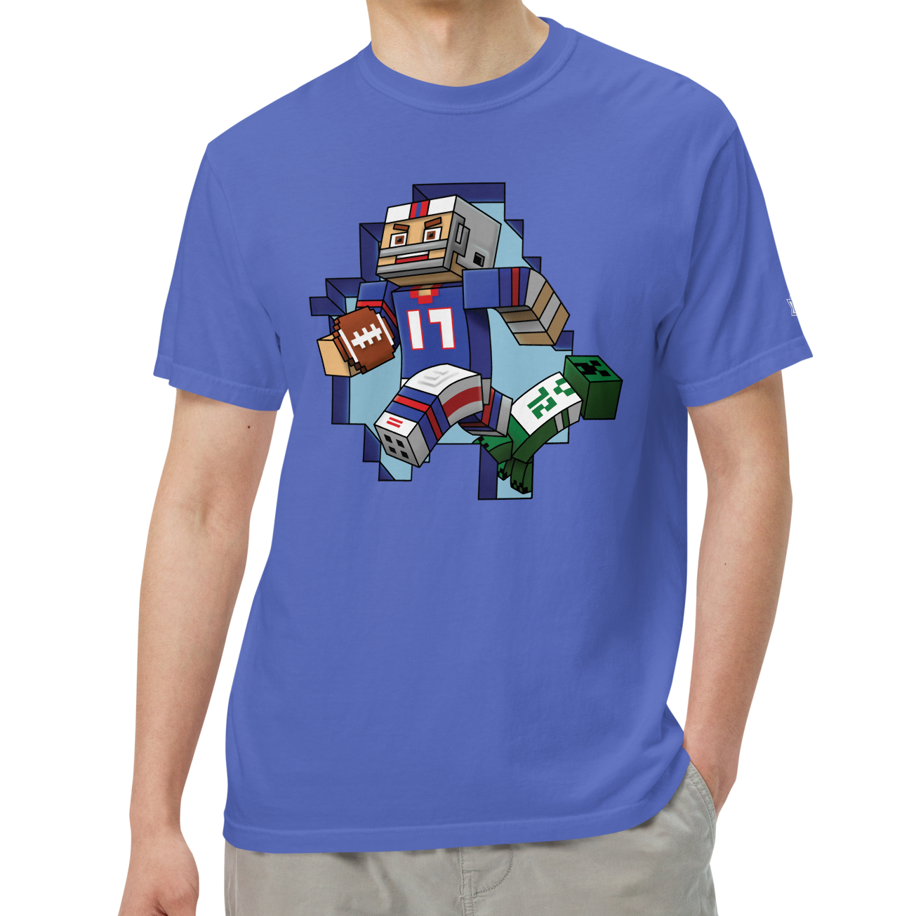 Flo Blue (100% ringspun cotton)