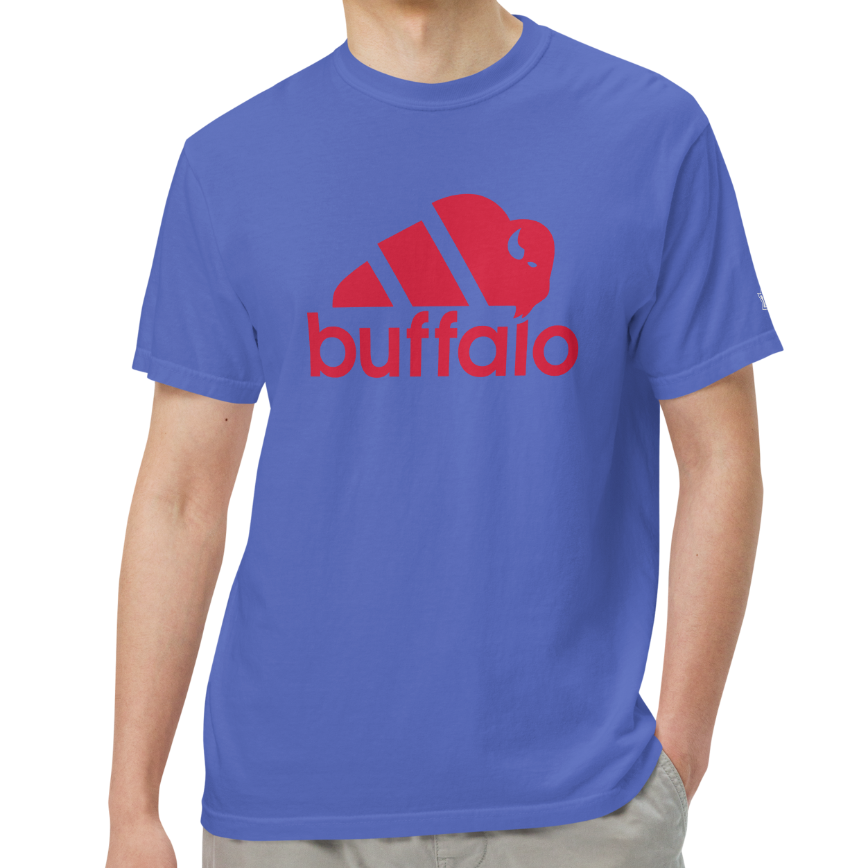 Flo Blue (100% ringspun cotton)