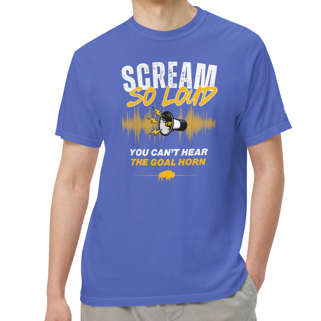 Flo Blue (100% ringspun cotton)