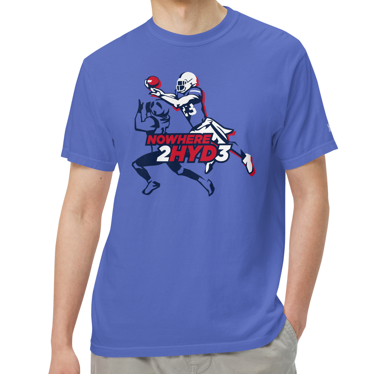Flo Blue (100% ringspun cotton)