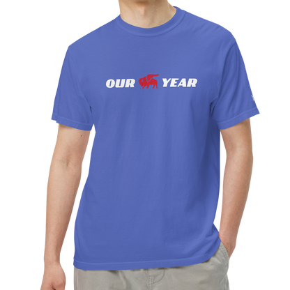 Flo Blue (100% ringspun cotton)