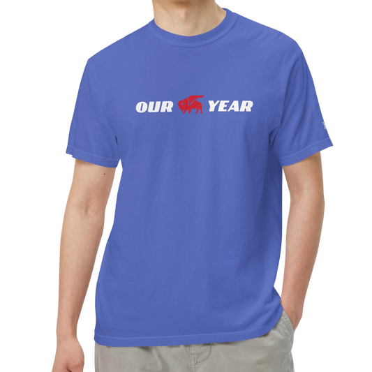 Flo Blue (100% ringspun cotton)