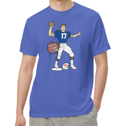 Flo Blue (100% ringspun cotton)