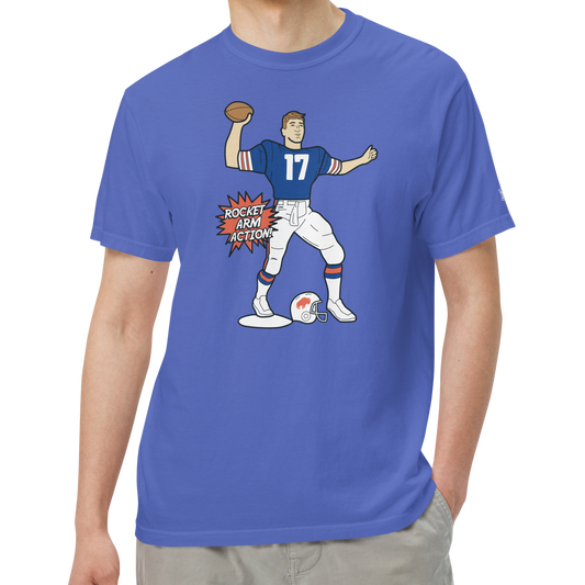 Flo Blue (100% ringspun cotton)