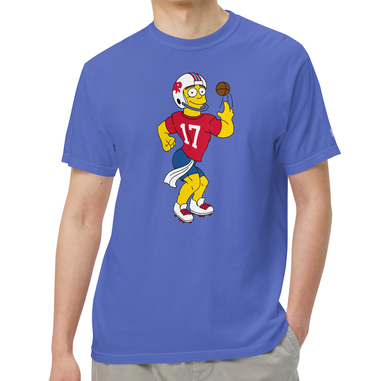 Flo Blue (100% ringspun cotton)