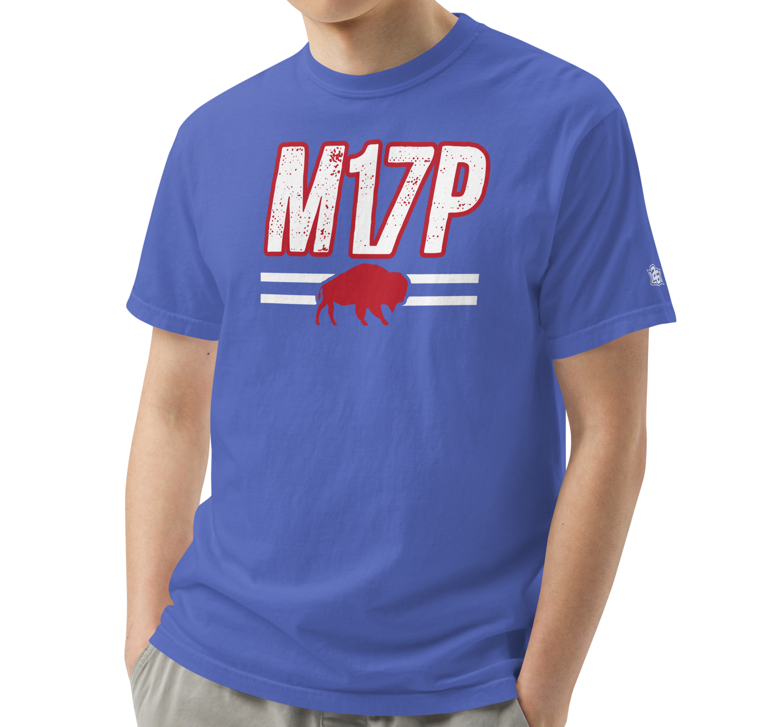 Flo Blue (100% ringspun cotton)