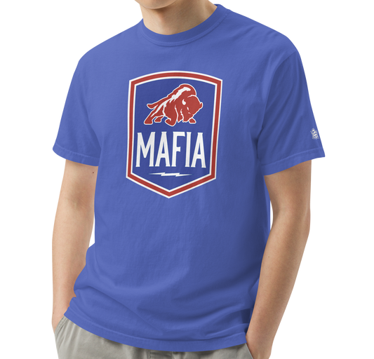 Flo Blue (100% ringspun cotton)