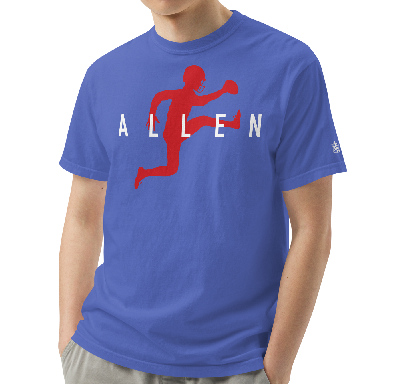 Flo Blue (100% ringspun cotton)