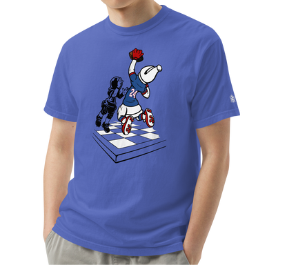 Flo Blue (100% ringspun cotton)