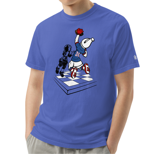 Flo Blue (100% ringspun cotton)