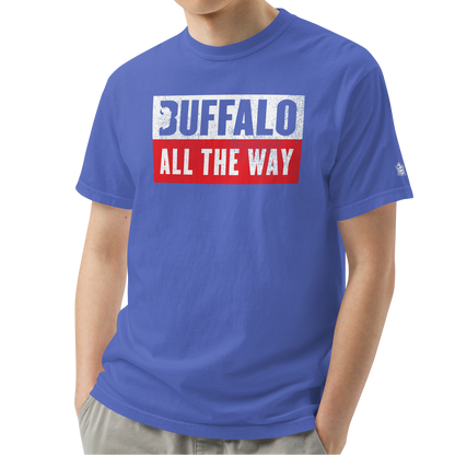 Flo Blue (100% ringspun cotton)