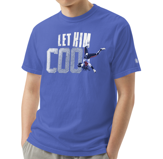 Flo Blue (100% ringspun cotton)