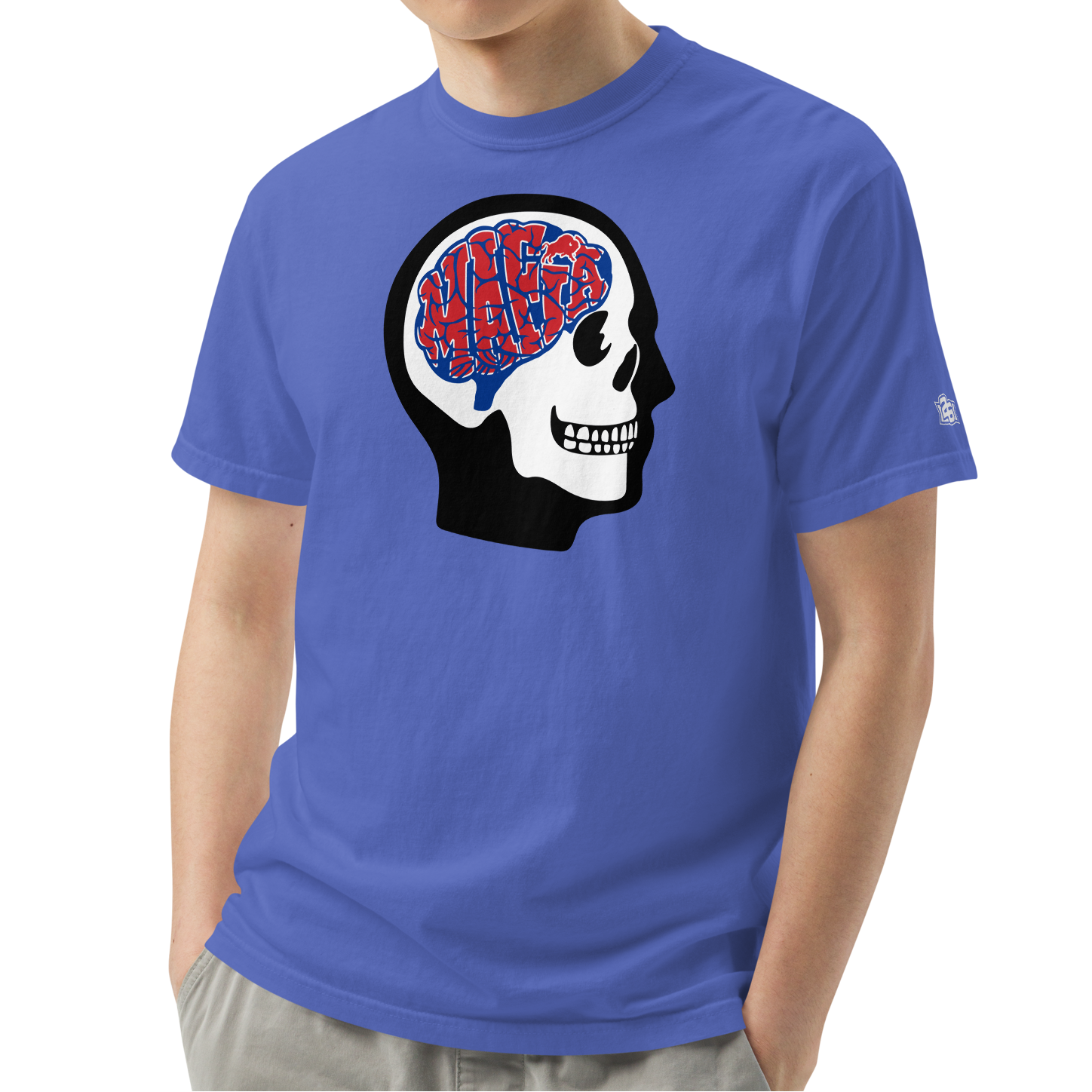 Flo Blue (100% ringspun cotton)