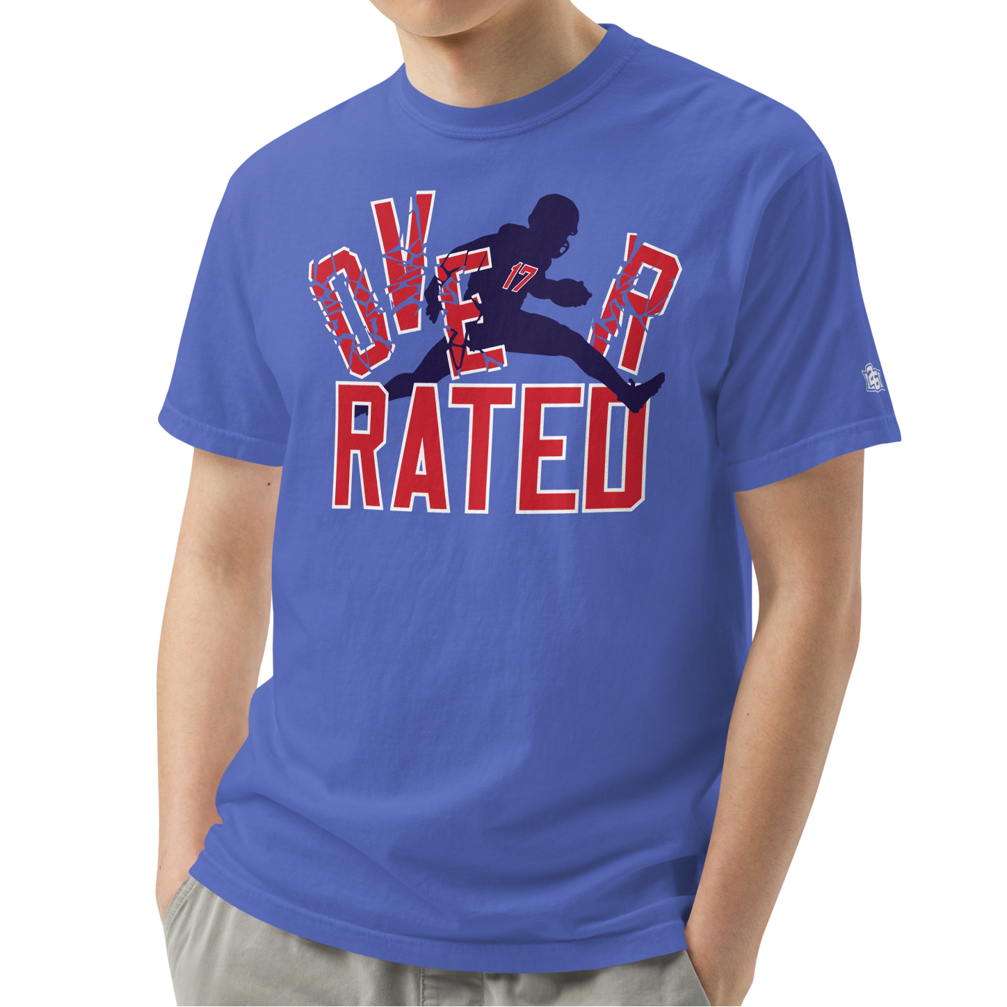 Flo Blue (100% ringspun cotton)