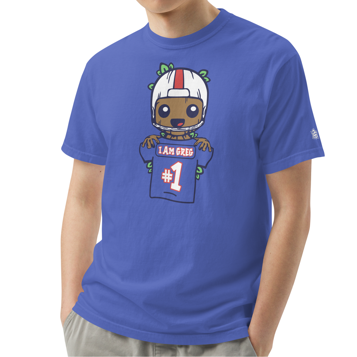 Flo Blue (100% ringspun cotton)