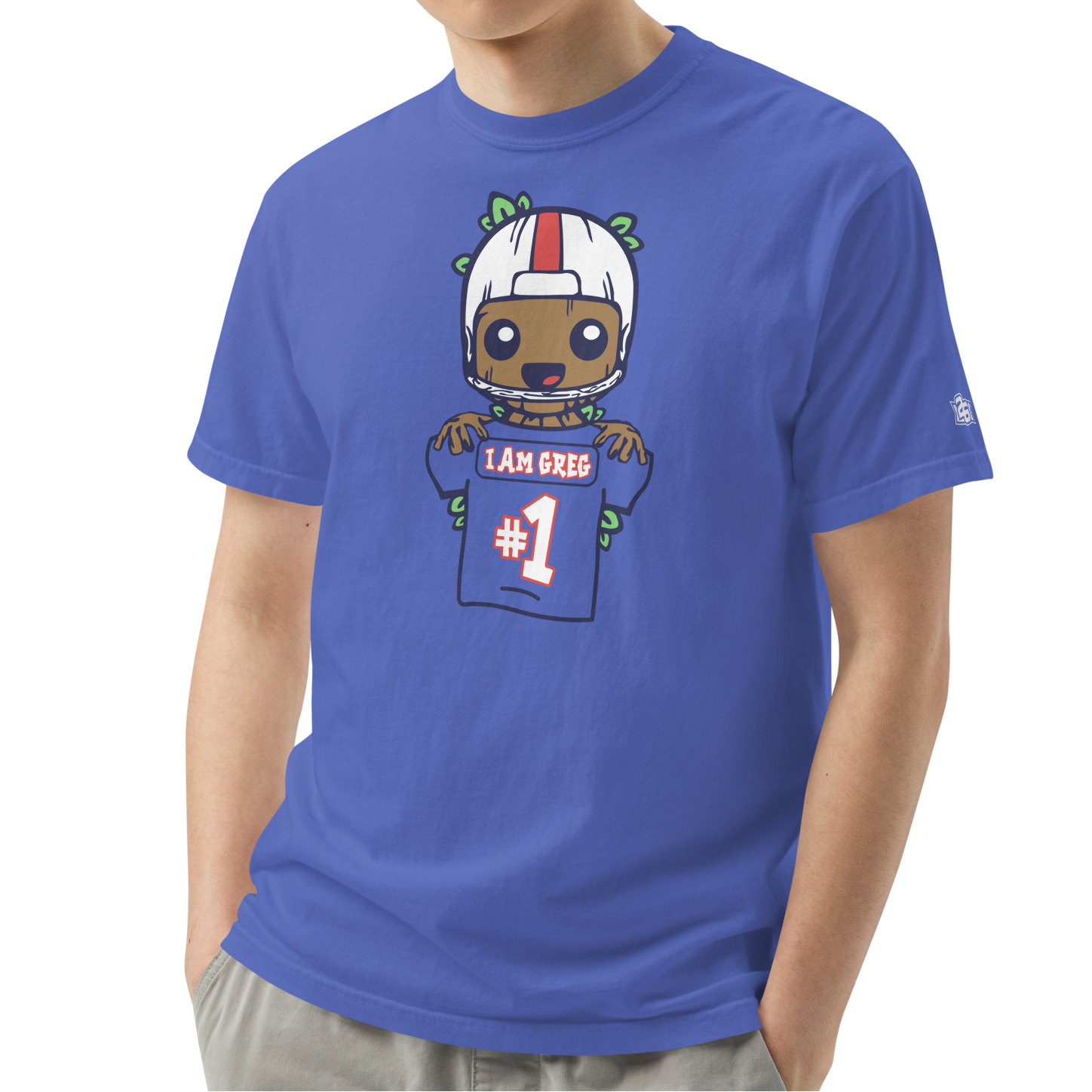 Flo Blue (100% ringspun cotton)