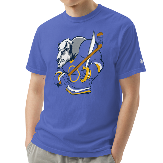 Flo Blue (100% ringspun cotton)