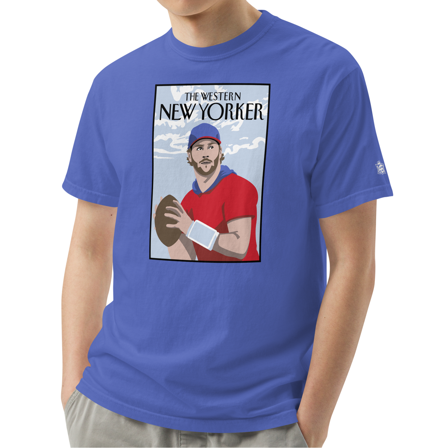 Flo Blue (100% ringspun cotton)