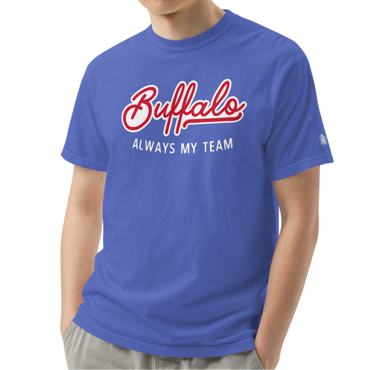 Flo Blue (100% ringspun cotton)