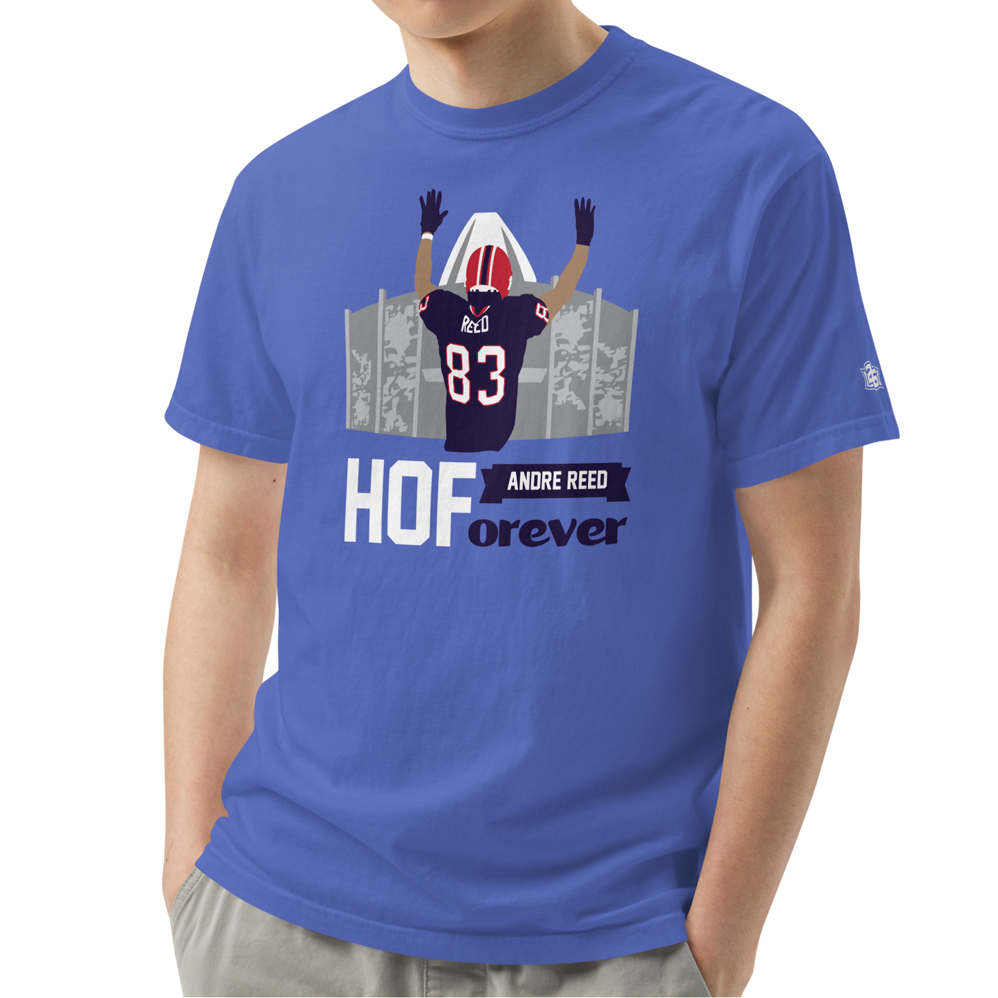 Flo Blue (100% ringspun cotton)