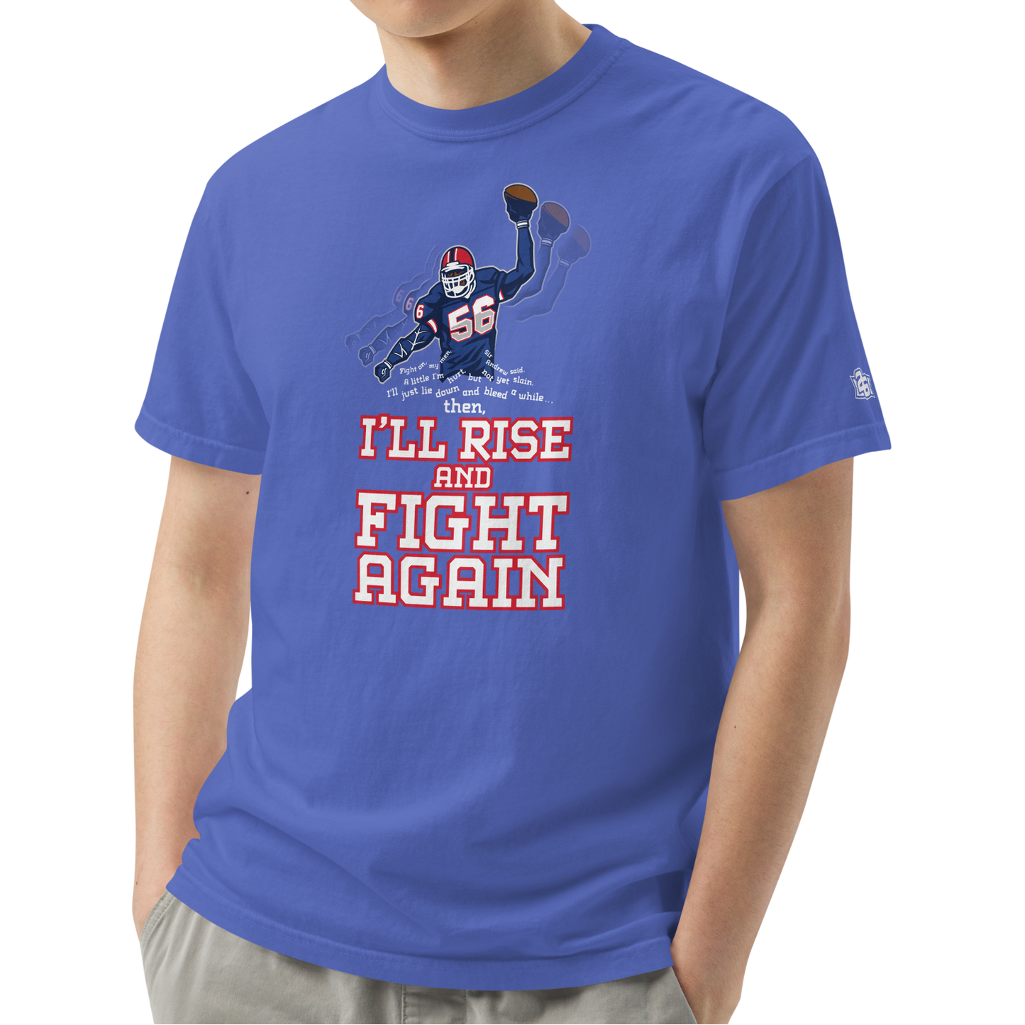 Flo Blue (100% ringspun cotton)