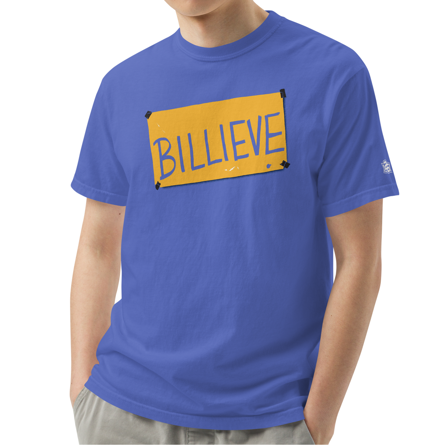 Flo Blue (100% ringspun cotton)