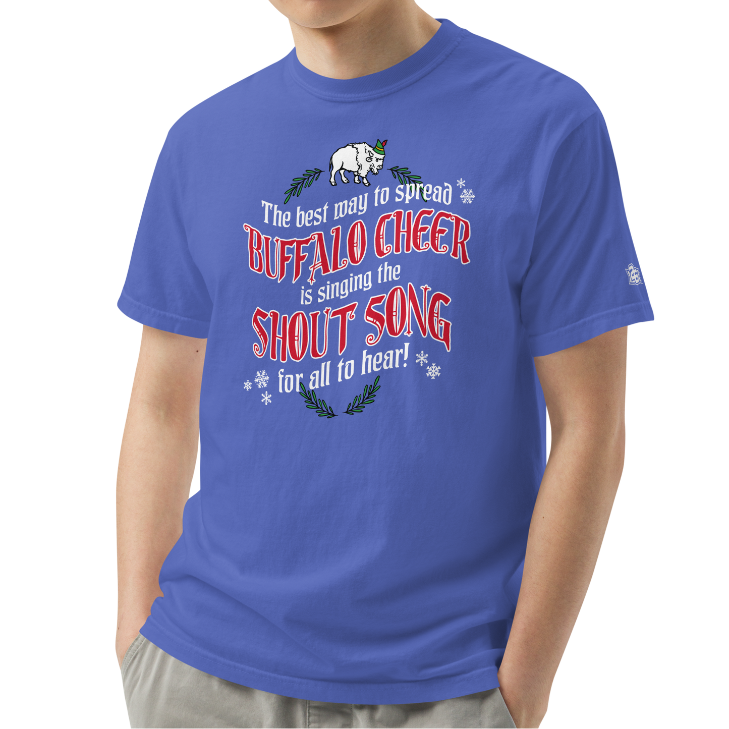 Flo Blue (100% ringspun cotton)