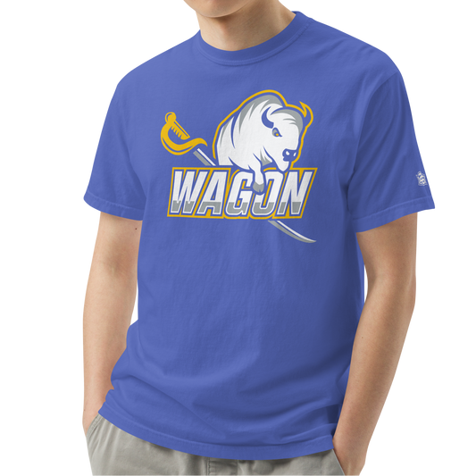 Flo Blue (100% ringspun cotton)