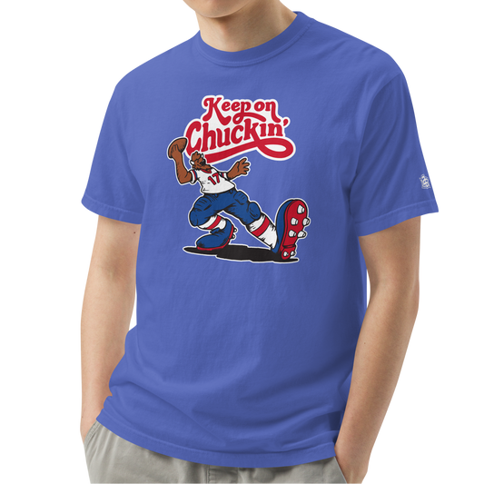 Flo Blue (100% ringspun cotton)