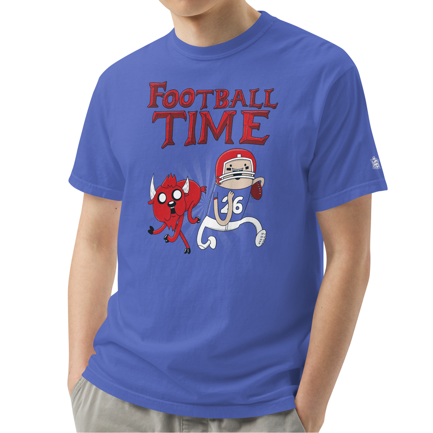 Flo Blue (100% ringspun cotton)