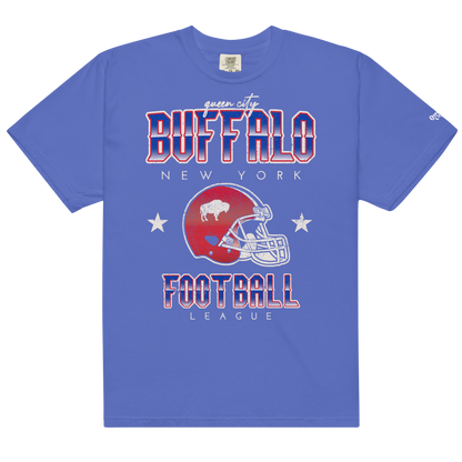 QUEEN'S CITY Vintage Buffalo Football Heavyweight T-Shirt