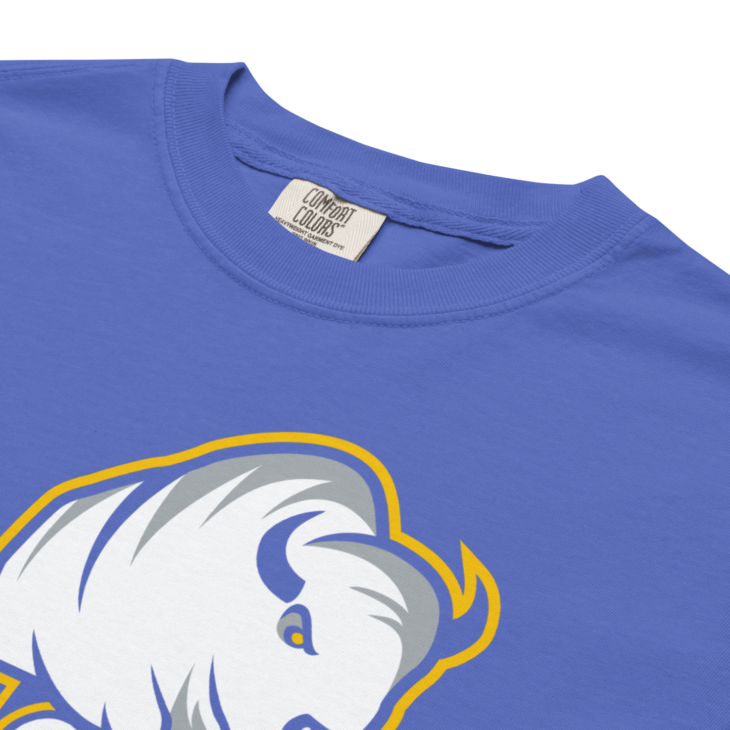 "Wagon" (Blue and Gold) Premium Garment-Dyed T-Shirt