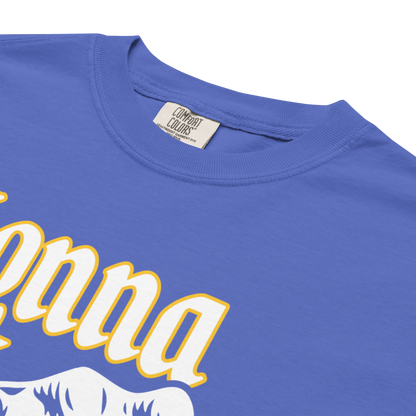 "Gonna Get Ruff" (Blue and Gold) Premium Garment-Dyed Heavyweight T-Shirt