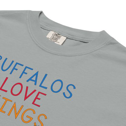 "Buffalos Love Wings" Premium Garment-Dyed Heavyweight T-Shirt
