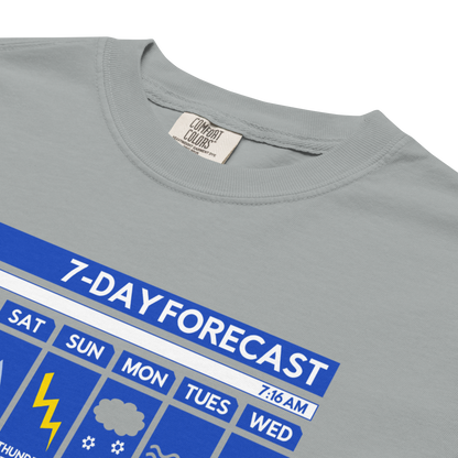 "7-Day Forecast" Premium Garment-Dyed Heavyweight T-Shirt