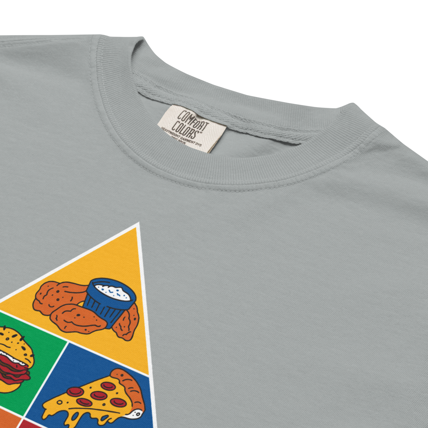 "Buffalo Food Pyramid" Premium Garment-Dyed Heavyweight T-Shirt