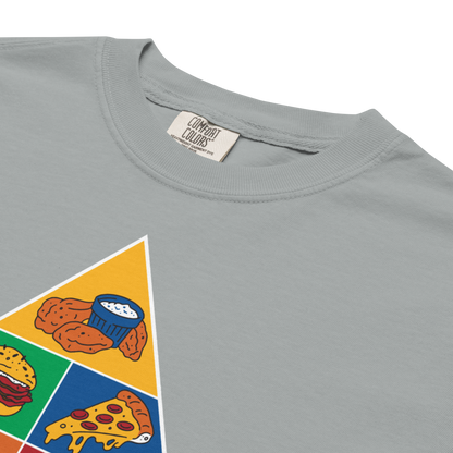 "Buffalo Food Pyramid" Premium Garment-Dyed Heavyweight T-Shirt