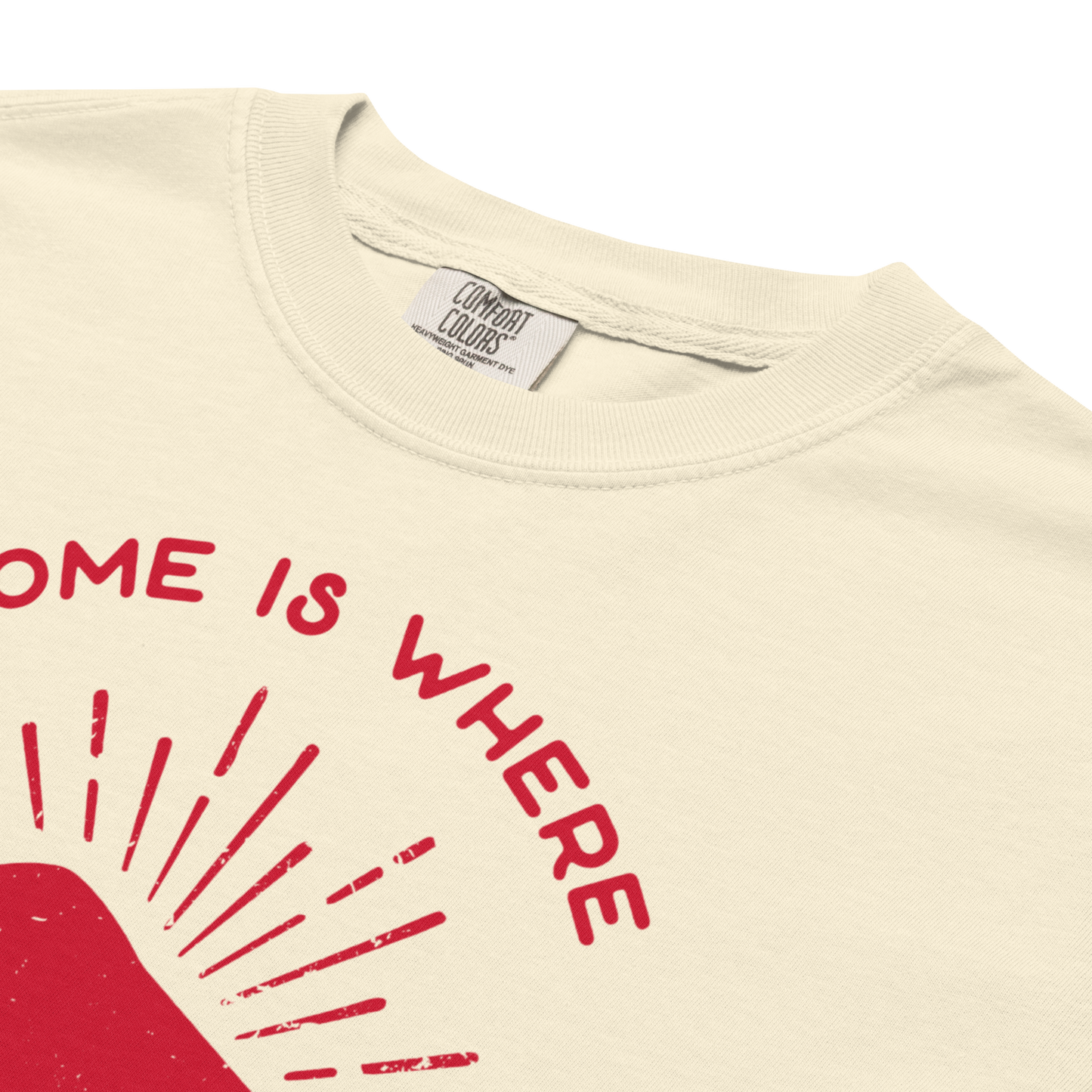 "Home is Where the Herd Is" Premium Garment-Dyed Heavyweight T-Shirt