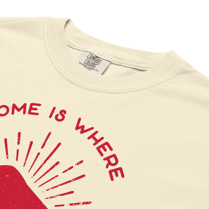 "Home is Where the Herd Is" Premium Garment-Dyed Heavyweight T-Shirt