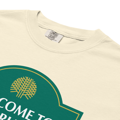 "Welcome to Lindy Ruffalo" Premium Garment-Dyed Heavyweight T-Shirt (multiple color options)