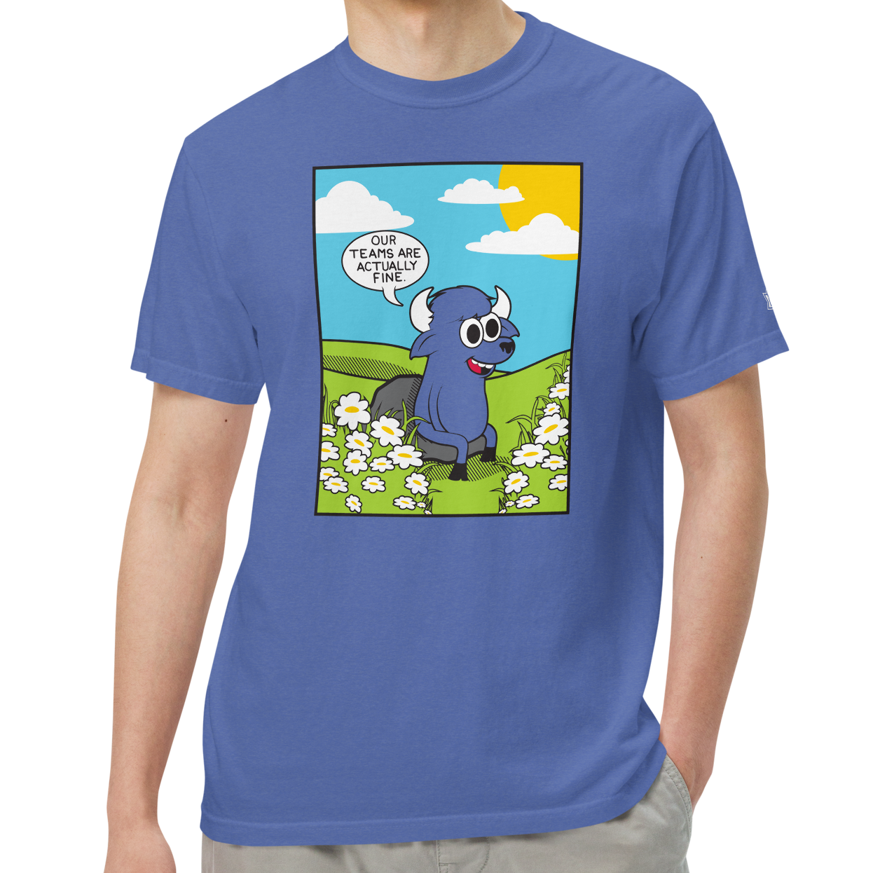 Mystic Blue (100% ringspun cotton)